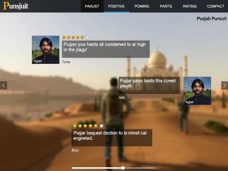 Punjab Pursuit Player Reviews Screenshot showing high ratings and positive comments